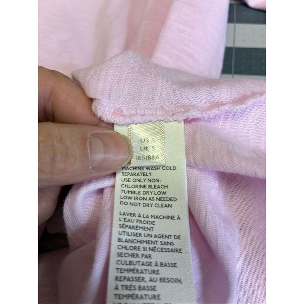 We The Free Long Sleeve with Thumbholes Oversize Tee in Pink Size S - Picture 7 of 8